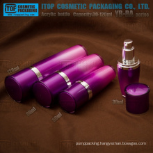 YB-BA Series 30ml 50ml 80ml 120ml colorful taper acrylic lotion bottle with pump